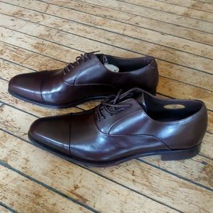 Meermin Linea Maestro New Rey oxford in naturcalf marron, men's size 10 1/2 (UK)